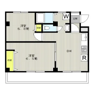 小松ハイム【4階】の間取り