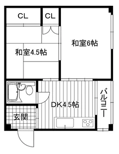 マック北巽【3階】の間取り
