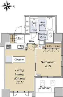 藤和シティホームズ三鷹中央【6階】の間取り