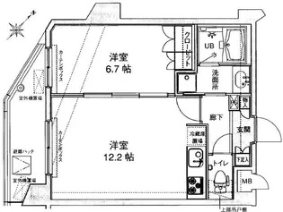 ドルチェ千歳船橋【6階】の間取り