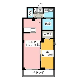 コーポ安岡II【3階】の間取り
