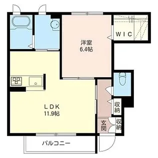 サニーフラットIII【1階】の間取り