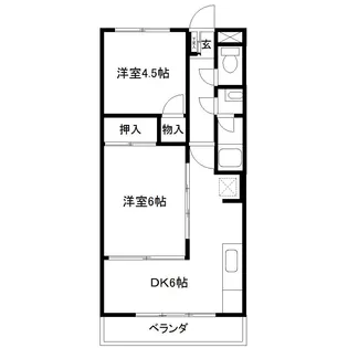 パールハイツ仙台【1階】の間取り