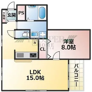 ユニッソン上町【3階】の間取り