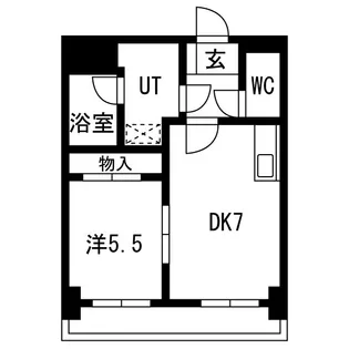 SUNROSE本町【5階】の間取り