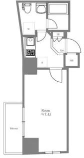 XEBEC門前仲町【5階】の間取り