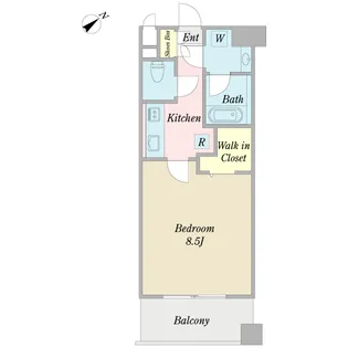 デュオ・バレーヌ【3階】の間取り