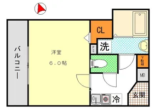 ドミシルAya M-弐番館【2階】の間取り