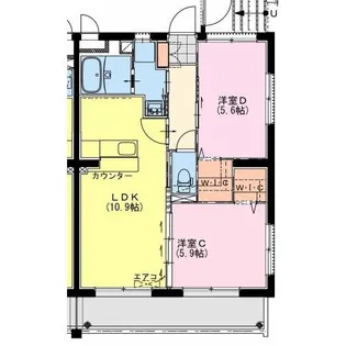 Pissenlit II【1階】の間取り