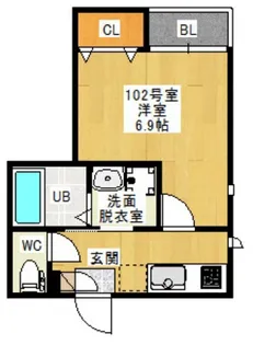 GRANDTIC 東雲本町II【1階】の間取り