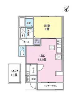 THE HOUSE Nishi Hachioji【1階】の間取り