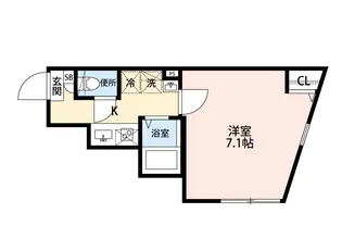 ライフタウン西日暮里【4階】の間取り