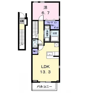 セレーノみつや【2階】の間取り