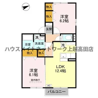 グレイスコート【2階】の間取り