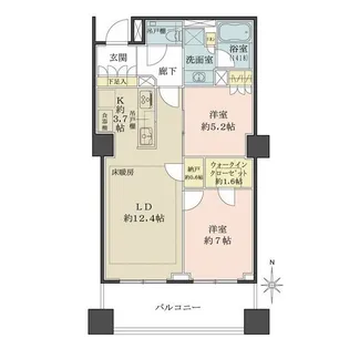 ザ・パークハウス恵比寿【3階】の間取り