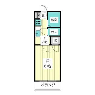 パークハイツ西里【2階】の間取り