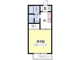 メゾンフキノ【1階】の間取り