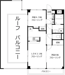 ラ・プリマヴェーラ【4階】の間取り