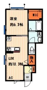 HALLA(ハルラ)【1階】の間取り