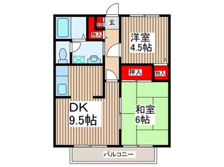 サンフェリ-チェ【1階】の間取り