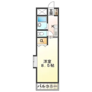 サンロイヤル東丸之内【7階】の間取り
