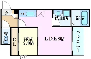 PensionJuly桜尾【2階】の間取り