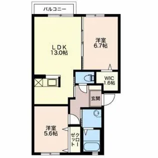 カーサ リオ【2階】の間取り