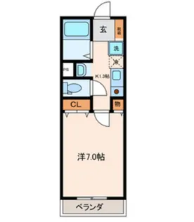 カサブランカ【1階】の間取り