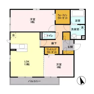 パラシオン【2階】の間取り