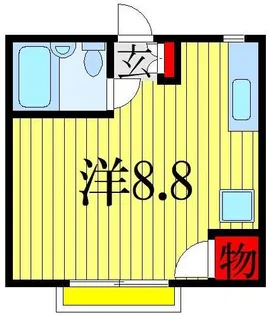 ビューラーさくら【1階】の間取り