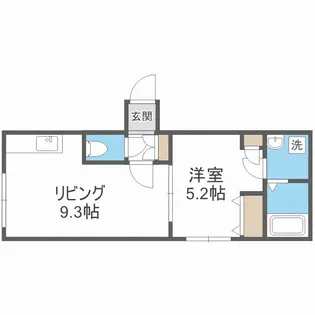 ヴェスタ平岸【2階】の間取り