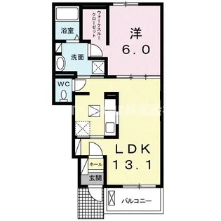 エスペラント・ボヌールIII【1階】の間取り