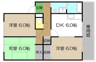 メゾンドール宮地I B棟【1階】の間取り