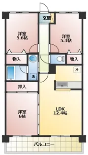 ブロームハウスあけぼの【1階】の間取り