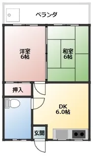仲里アパート(志真志)【3階】の間取り