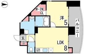 プリマヴェーラ甲南山手【5階】の間取り
