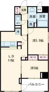 コンフォリア西新井【2階】の間取り