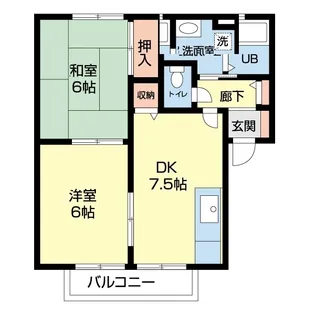 ガーデンヒルズ南片河の間取り