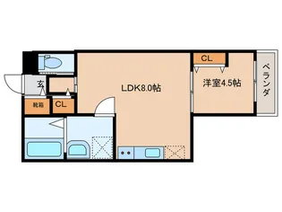 プレサンスクレージュ喜里川町 North【3階】の間取り