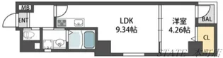 ドュ・シンビオス・桜川【2階】の間取り