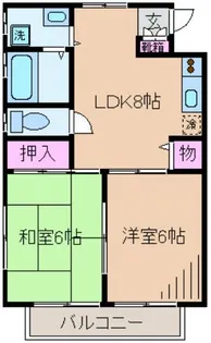 ドメスカミーリア【1階】の間取り
