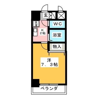 サザン名駅エクシード【7階】の間取り