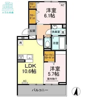 ソレイユ宮小路【2階】の間取り