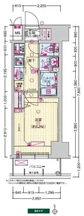 プレサンス天王寺デルニエ【5階】の間取り