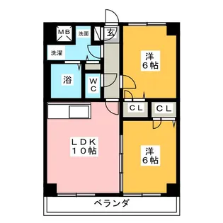 グレイス白滝【3階】の間取り