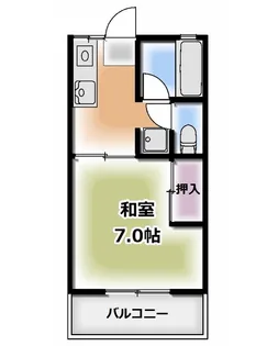 コーポ唐沢II【2階】の間取り