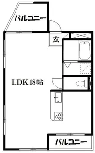 ベルズコート浜松【3階】の間取り