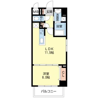 アジュール新杉田【2階】の間取り