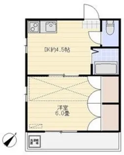 アズールコート新松戸【1階】の間取り