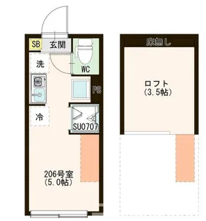 Dimora Tranquilla Hikarigaoka【2階】の間取り